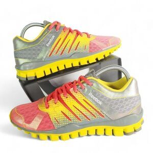 Reebok Realflex Fitframe Strength TR Training Pink Coral/Yellow V45962 Women's 8